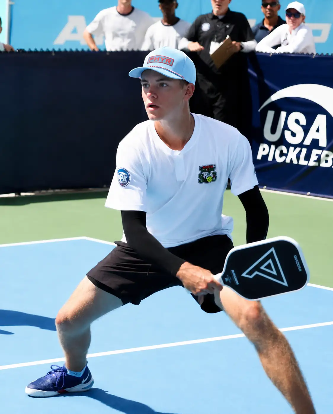 PHYR player at a tournament, ready position